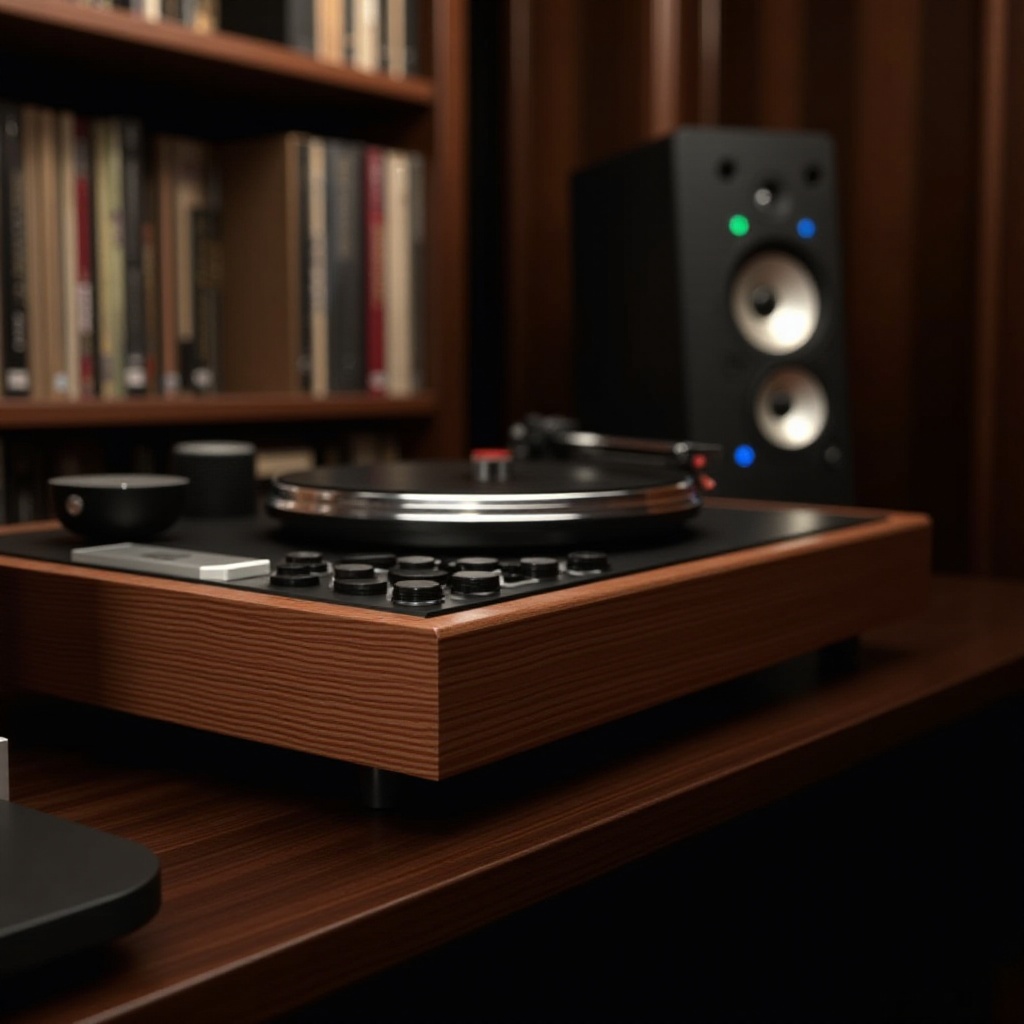 system stereo z gramofonem