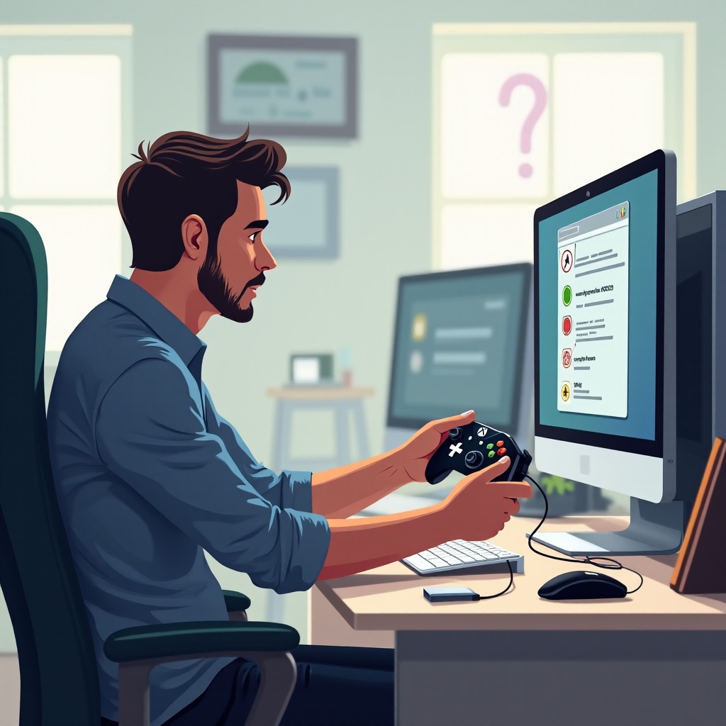 xbox контролерът за компютър не се конфигурира чрез USB