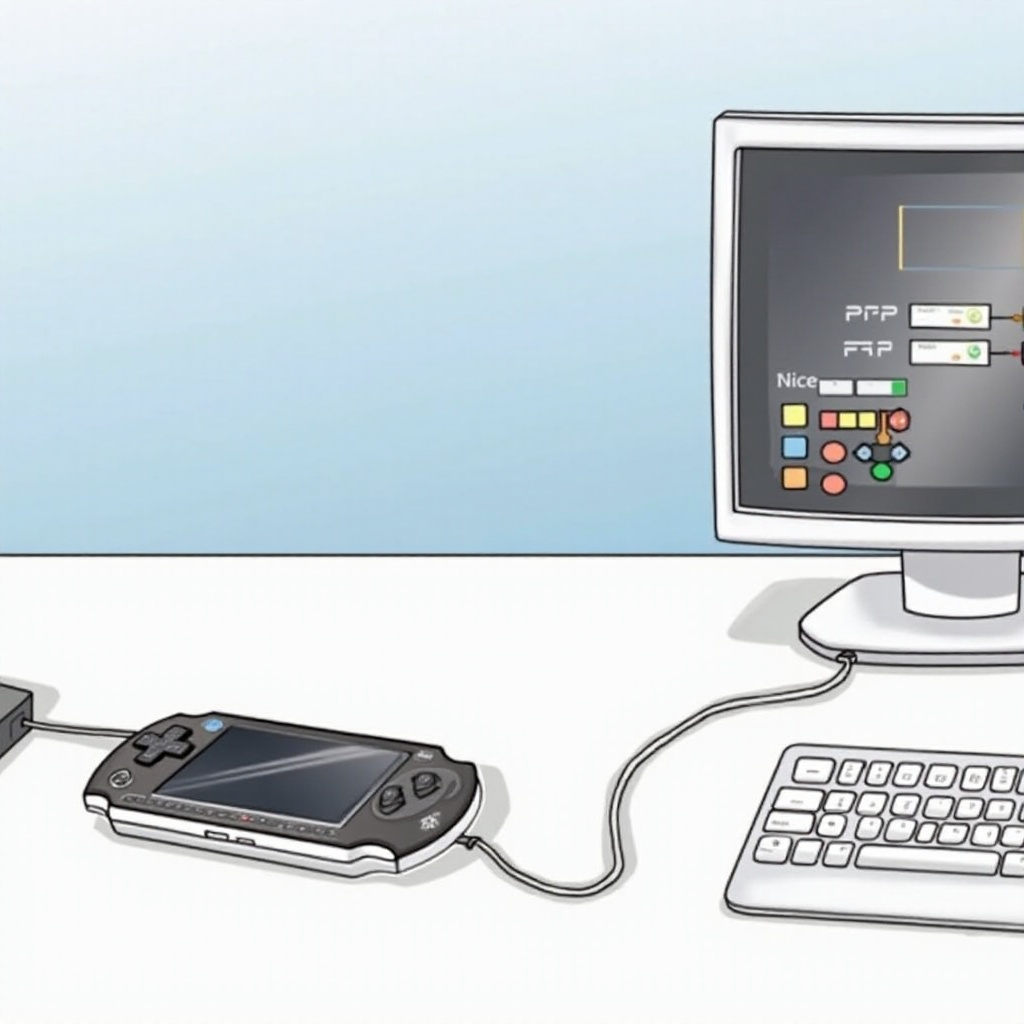 как подключить PSP к компьютеру