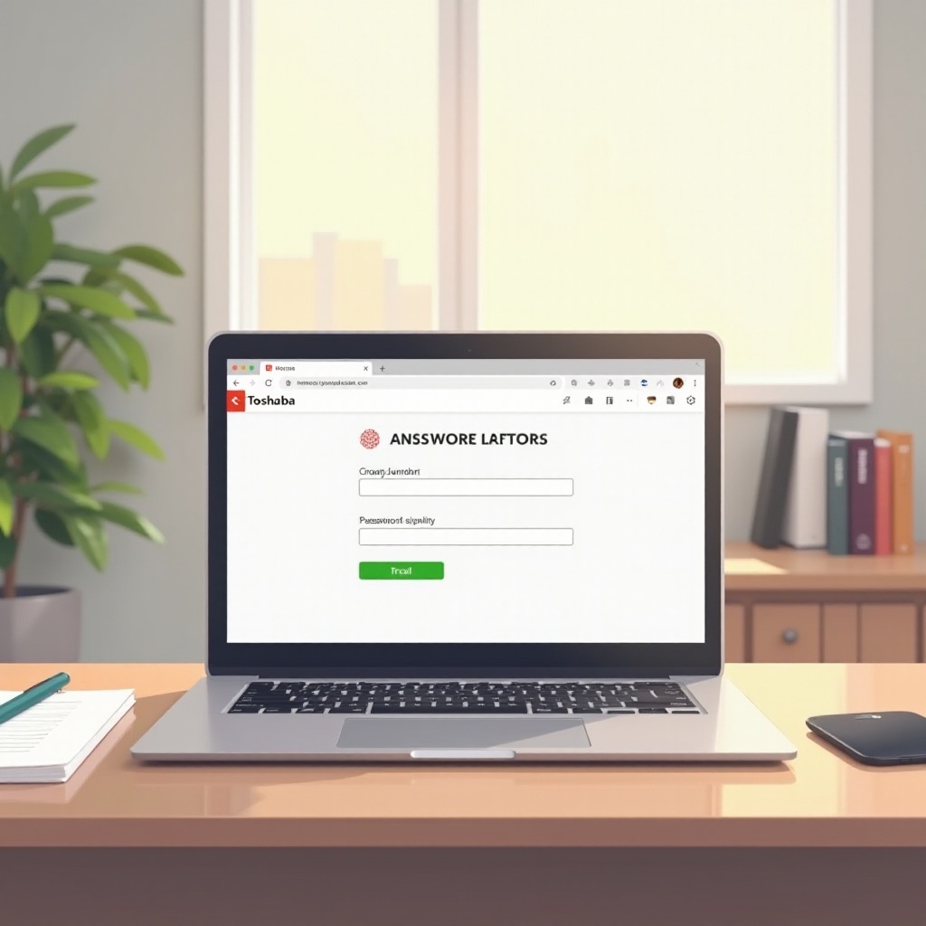 jak zresetować hasło do laptopa Toshiba