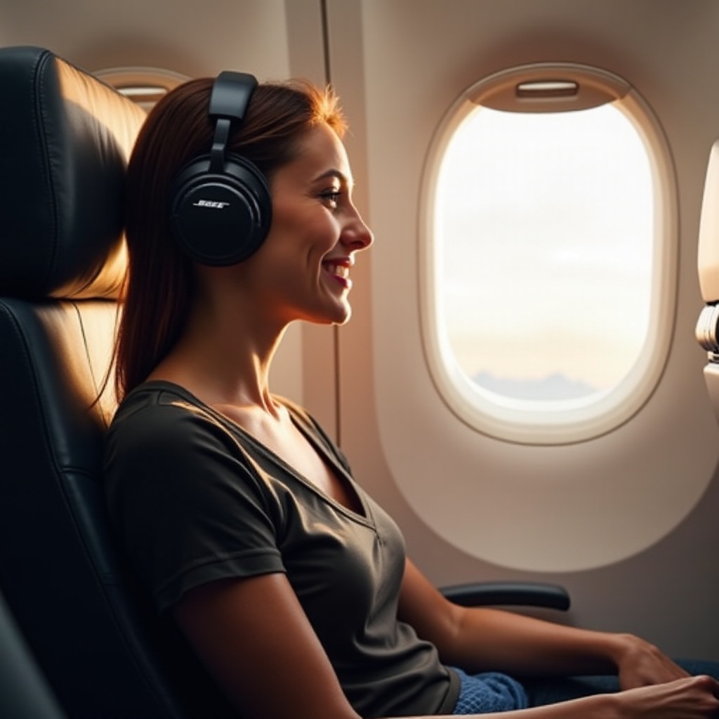 هل يمكنني استخدام سماعات Bose QuietComfort على متن الطائرة