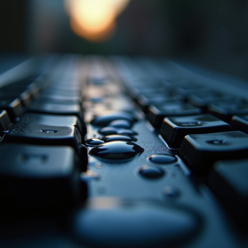 poškození vodou na klávesnici