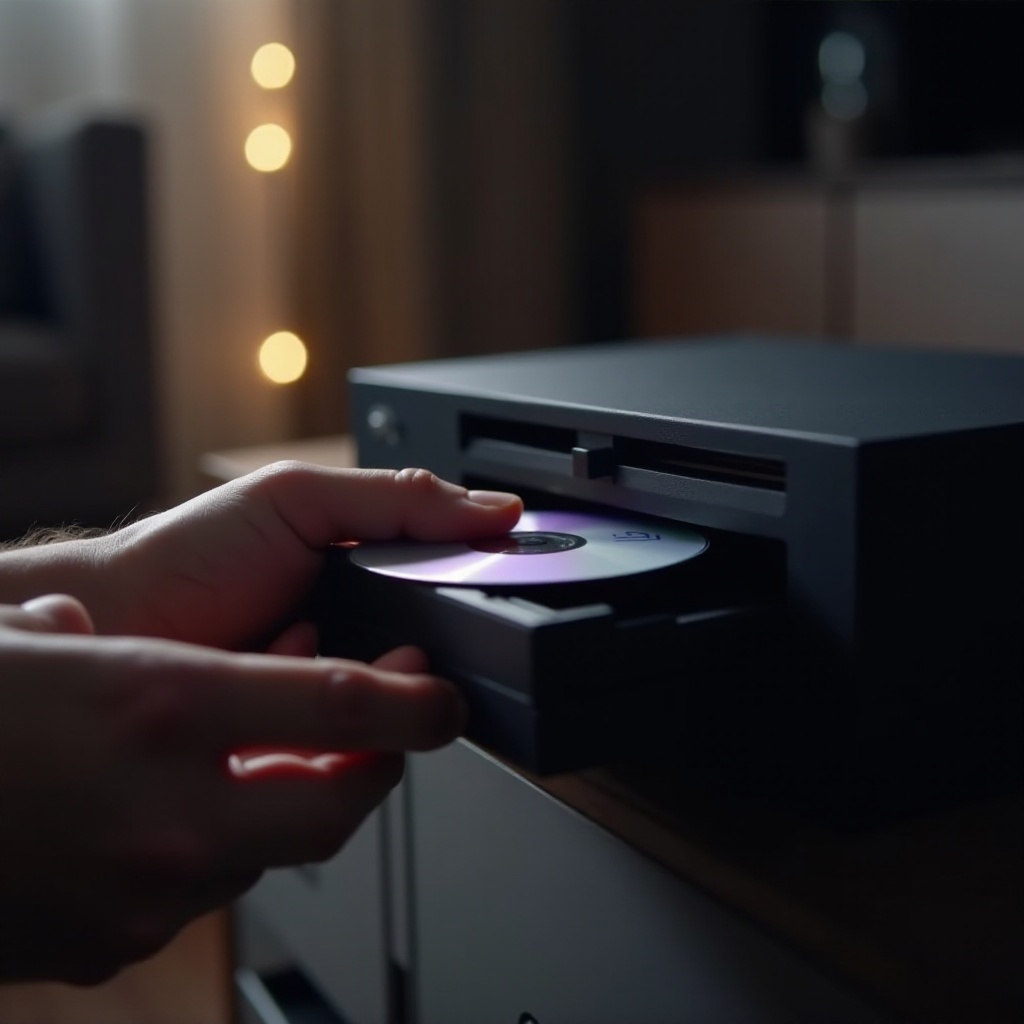 ps4 cum să introduci discul