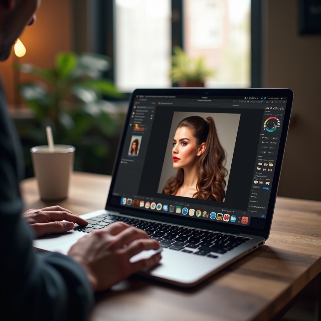 jak upravit vlasy na fotce na macbook pro