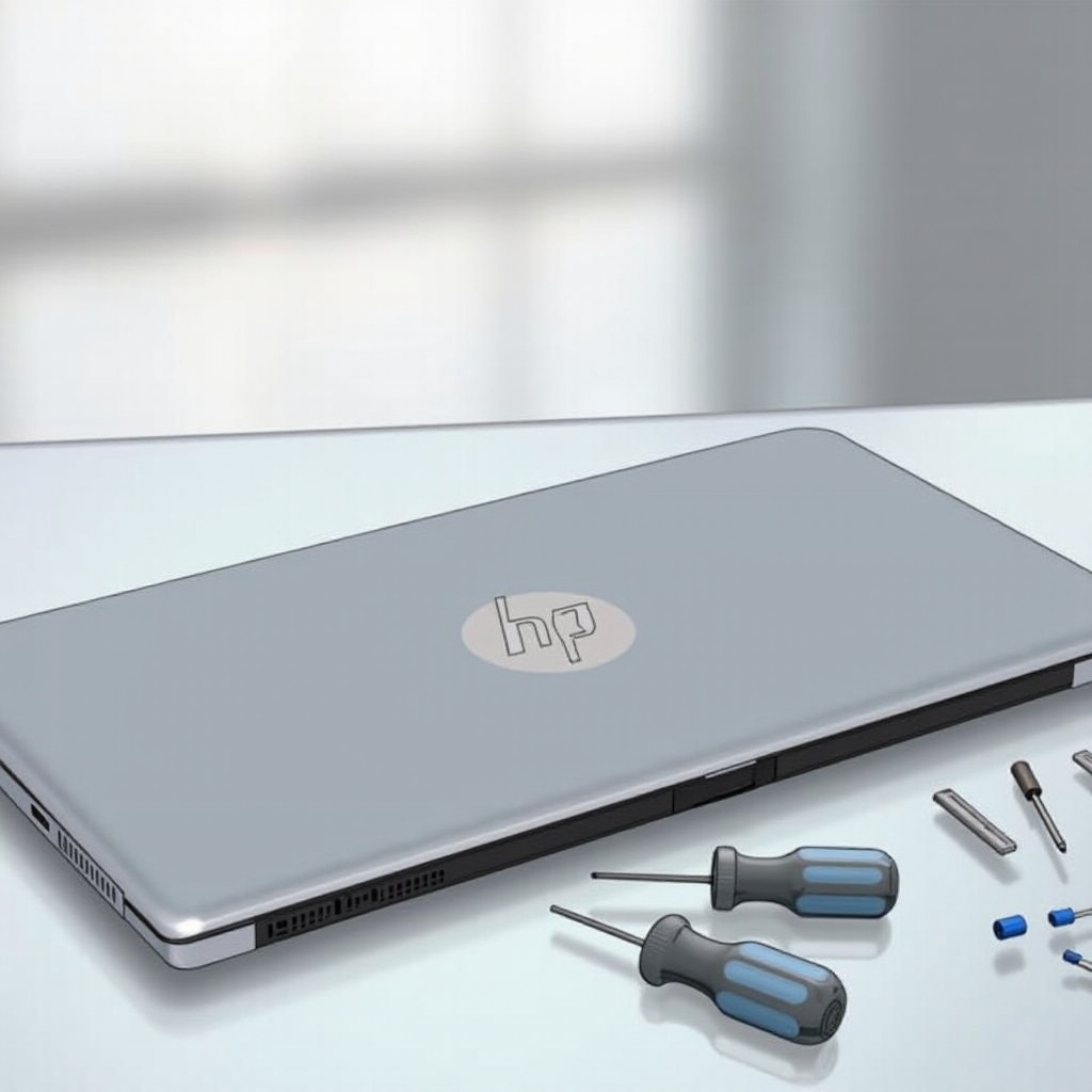 cum să deschizi capacul din spate al laptopului HP