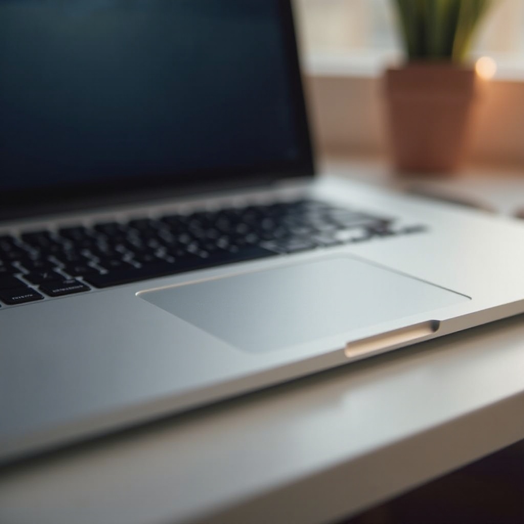 макбук с четец на пръстови отпечатъци