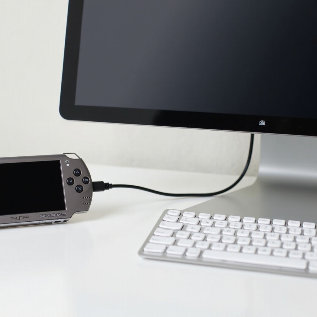 how to connect a psp to a computer