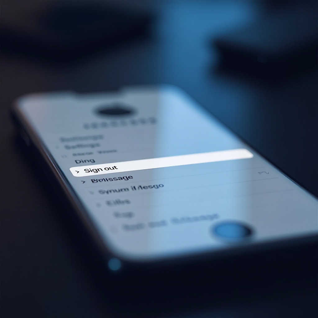 как выйти из iMessage