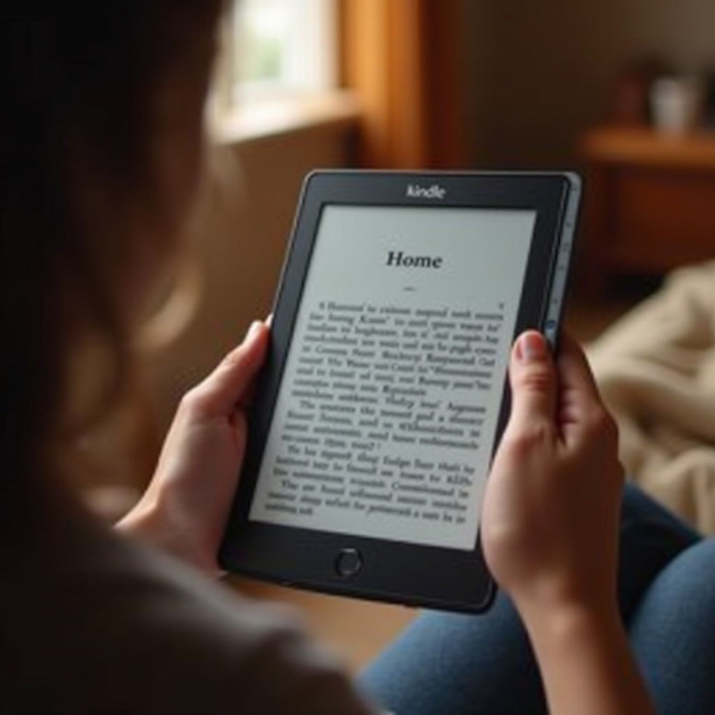 cum să te întorci la ecranul de pornire pe Kindle