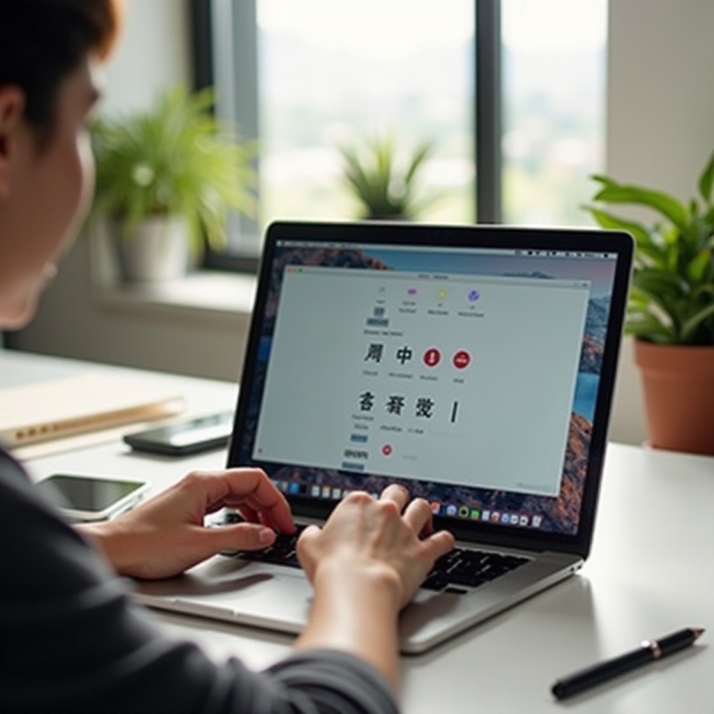 jak wpisywać chińskie znaki na macbooku