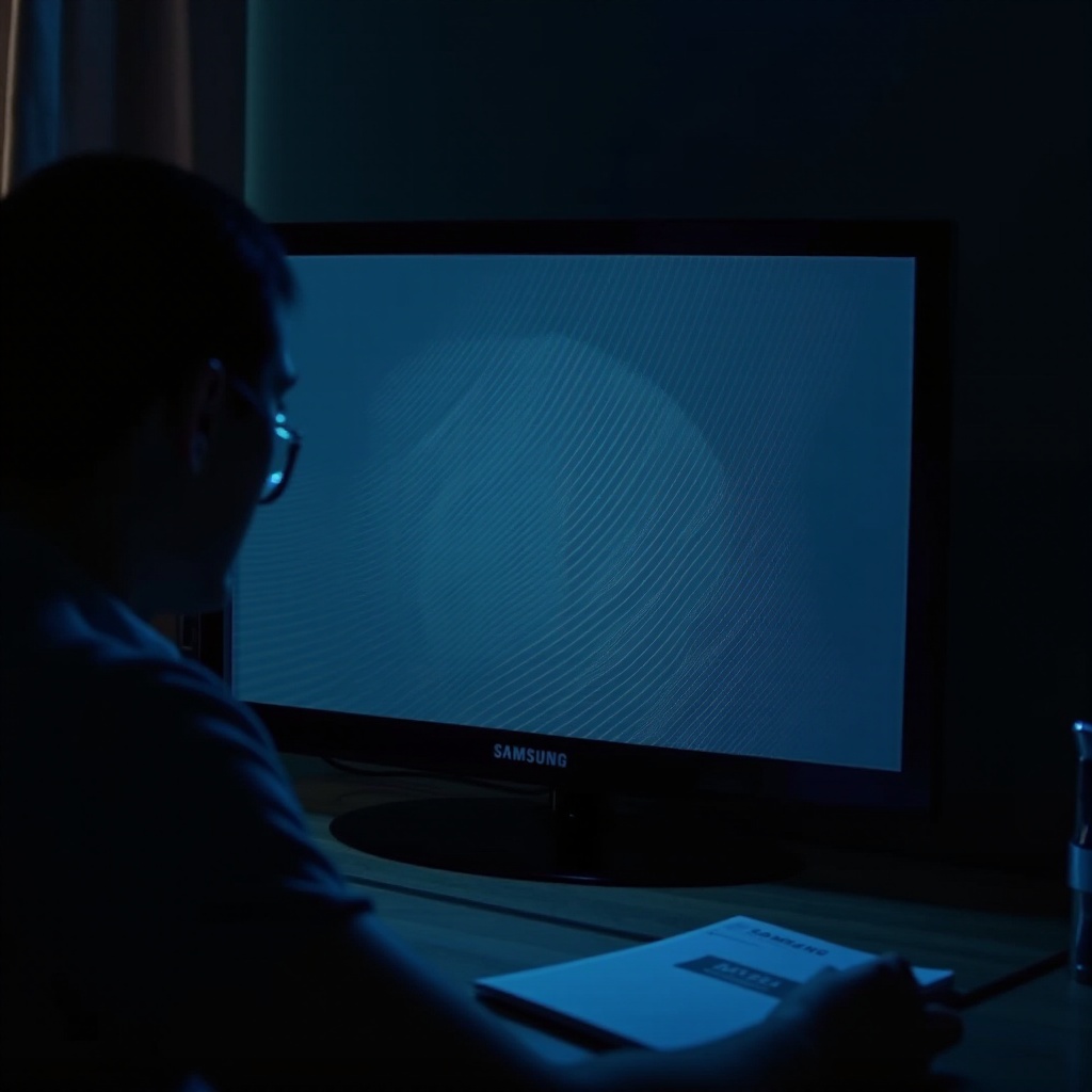 linii pe ecranul televizorului Samsung