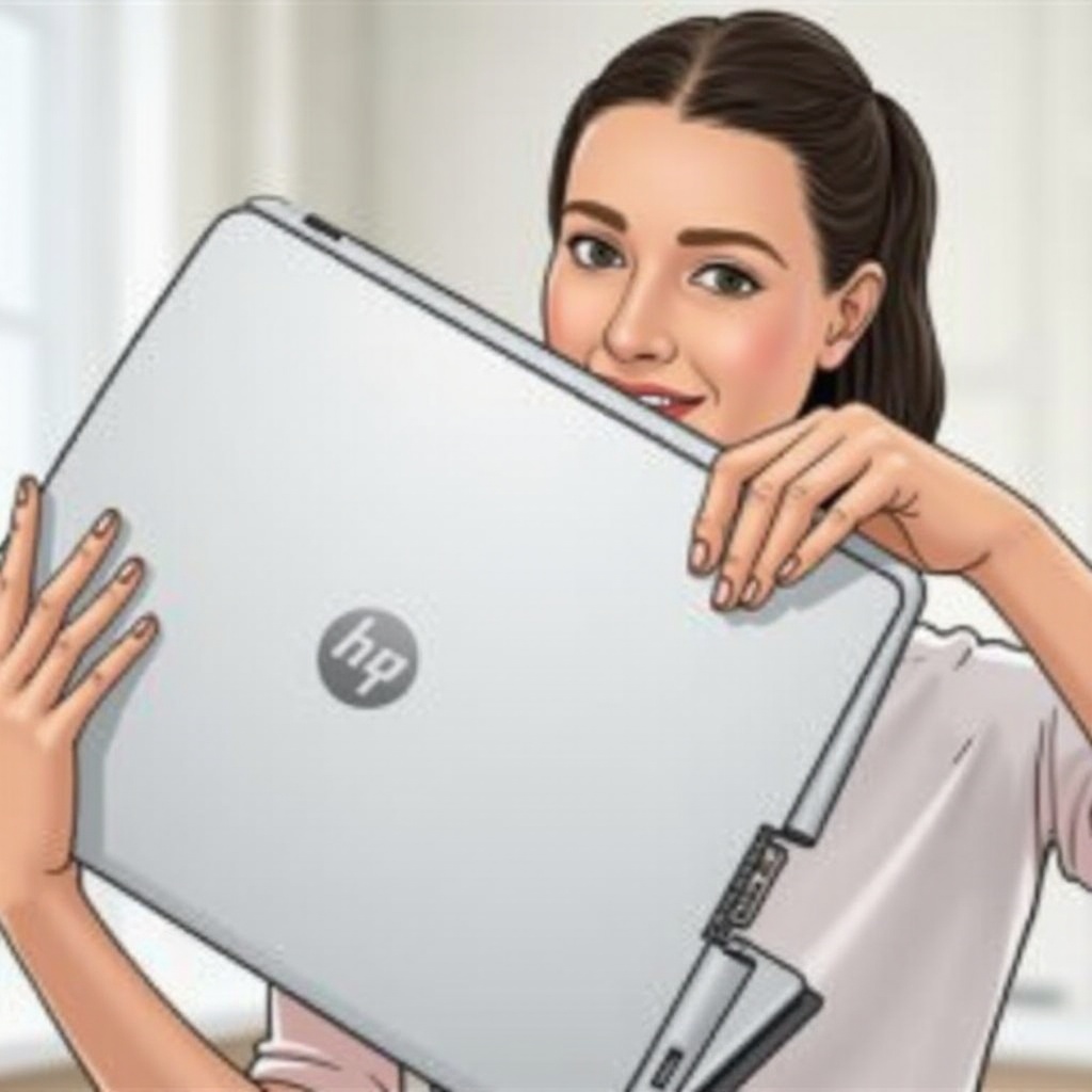 مفصلة لاب توب HP مكسورة