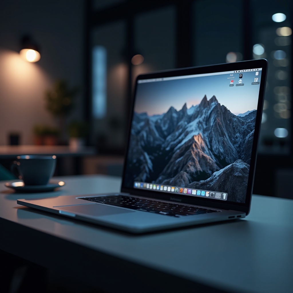 jak udržet displej zapnutý na Macu